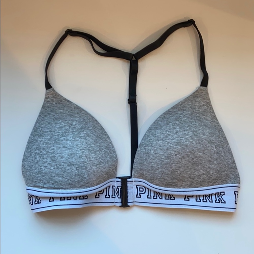 VS Pink Front Clasp Bra